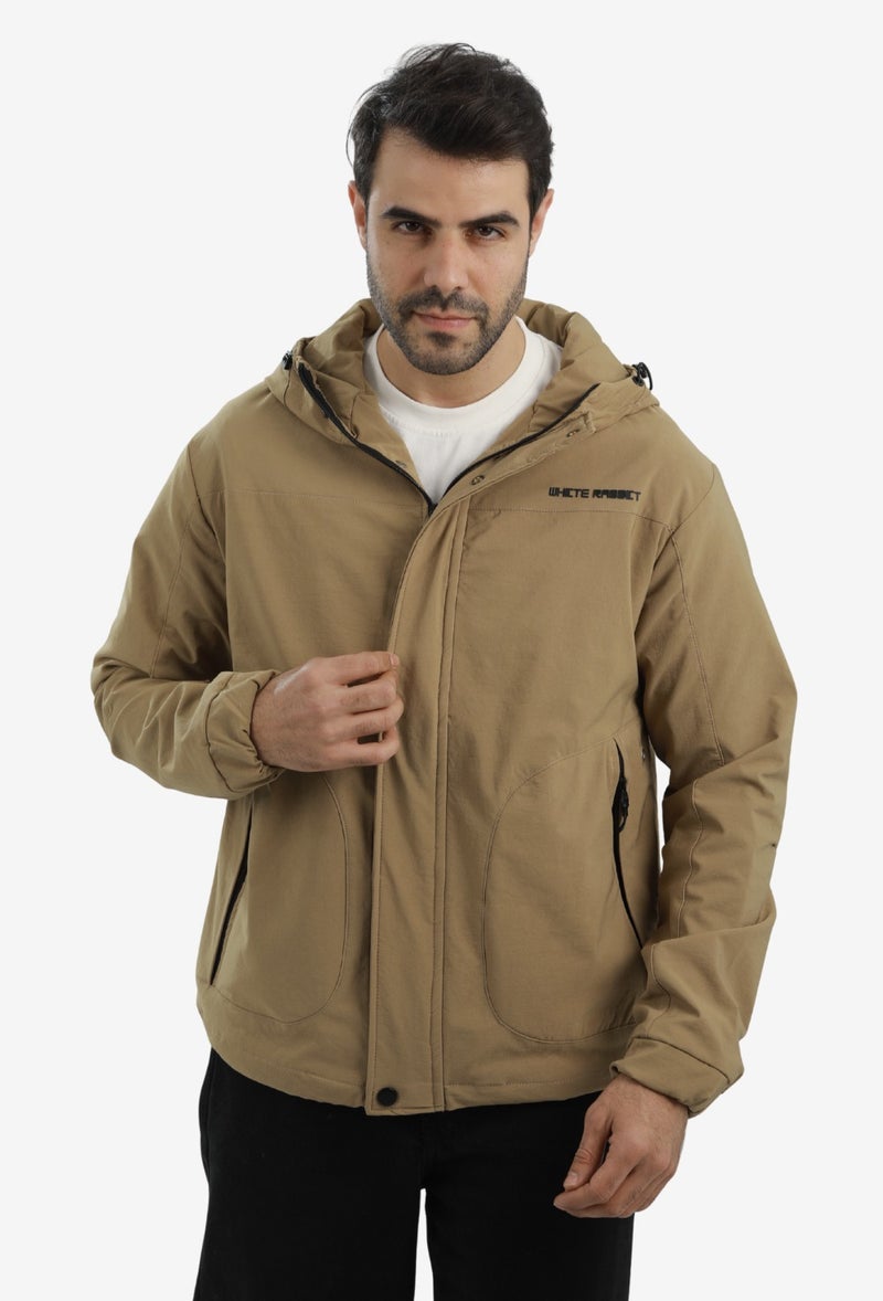 White Rabbit Men’s Soft Waterproof Hooded Jacket - Image 1